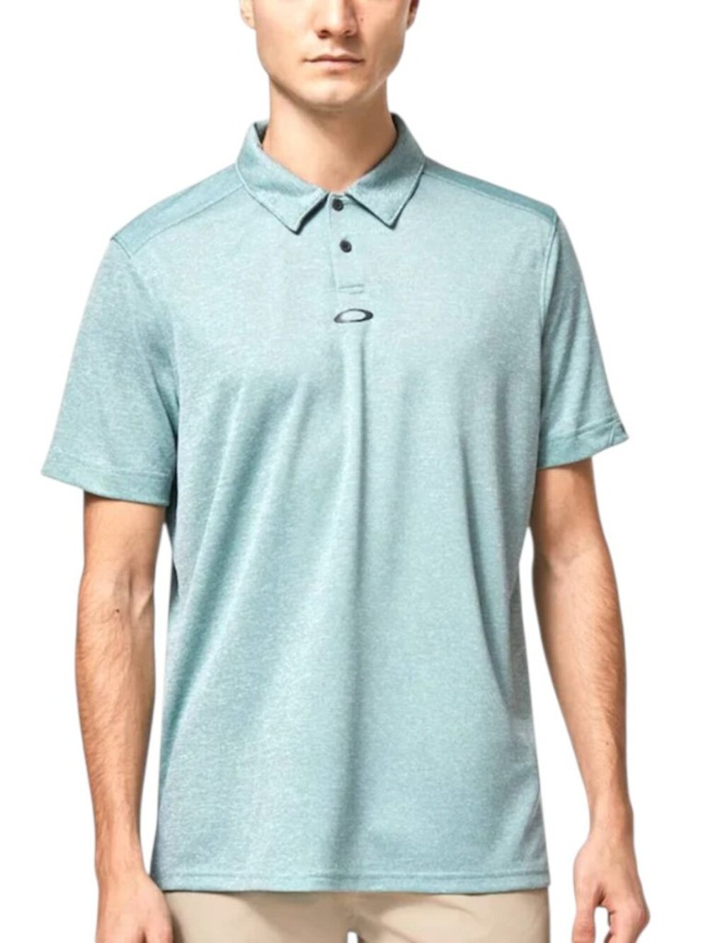 Oakley Gravity Golf Polo Shirt Men's Small Blue Short Sleeve Performance Logo